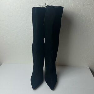 Gianni Bini Gabor Suede Pointed Toe Wedge Boots